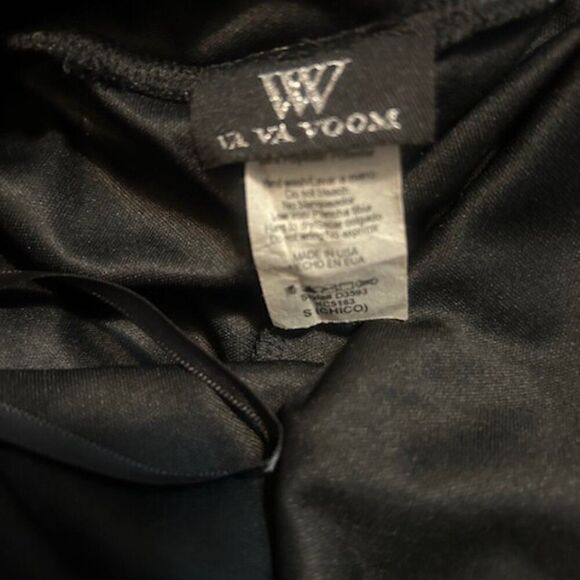 Va Va Voom Black/White Maxi Halter dress, size S - Picture 5 of 6